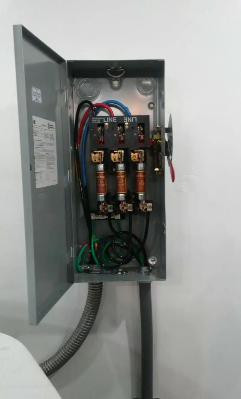 Three-phase disconnect switch installed for Electrical Wiring & Rewiring in West Orange